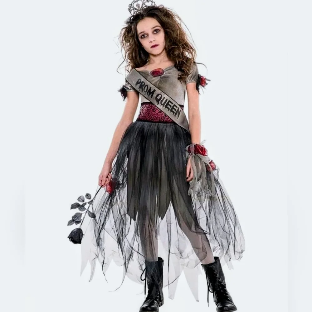 Halloween Prom Queen Corpse  Complete Costume Girls (14/16) 5 pcs. NWOT